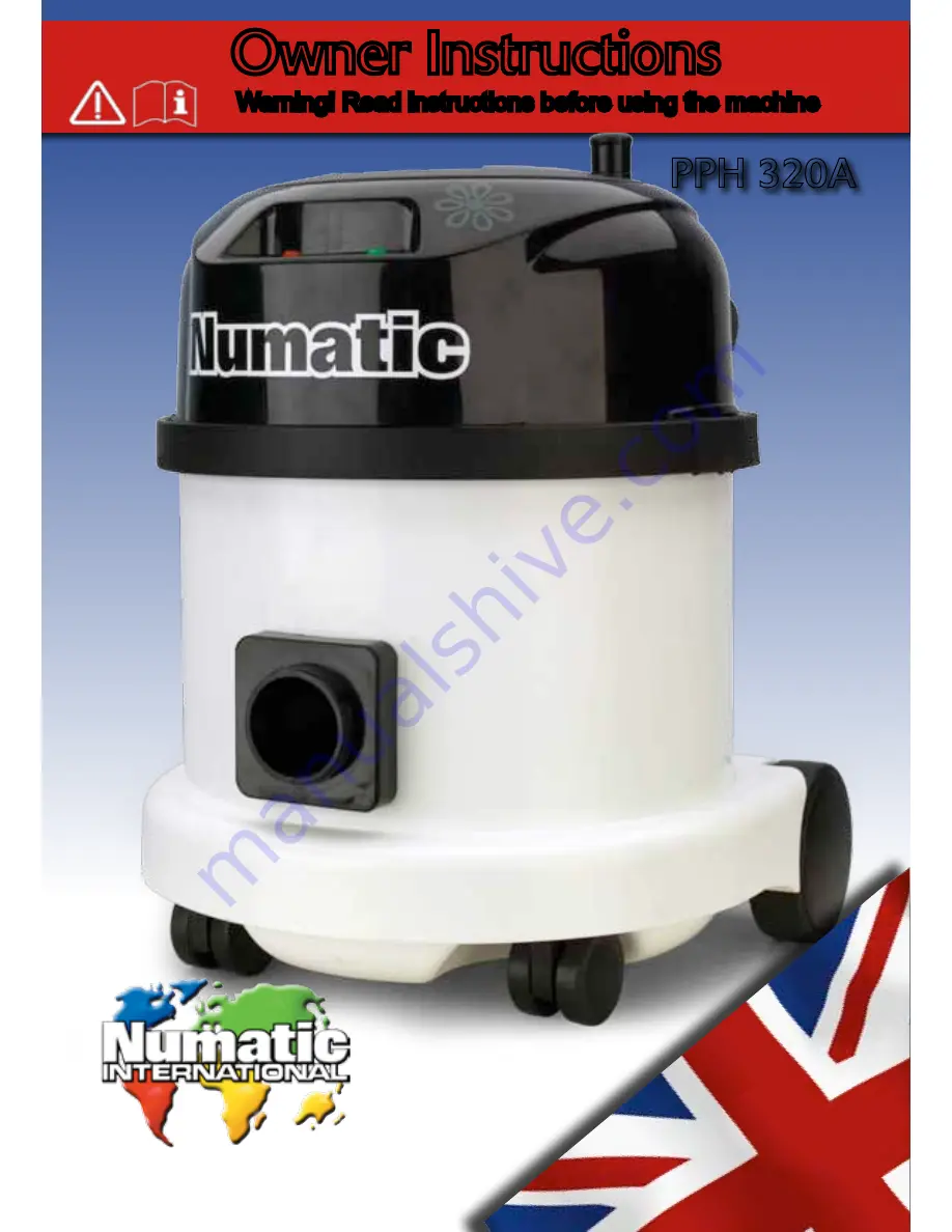 Numatic PPH 320A Owner'S Instructions Manual Download Page 1