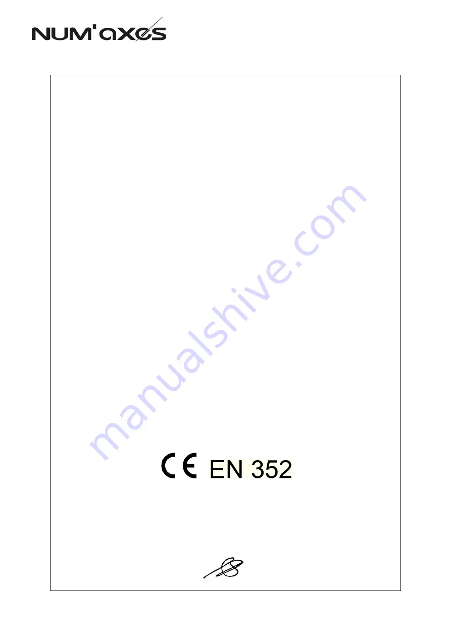 Num'axes CAS1034 User Manual Download Page 2