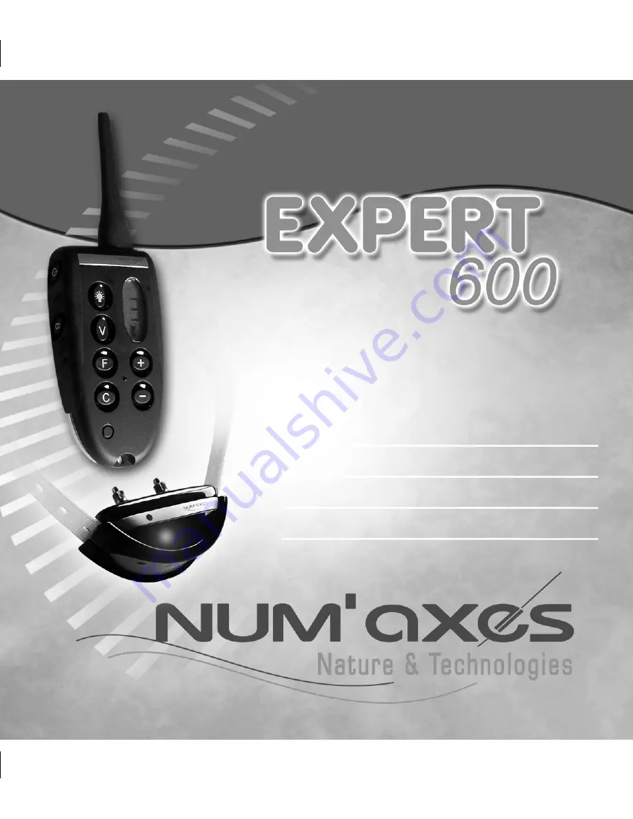 Num'axes Expert 600 User Manual Download Page 1