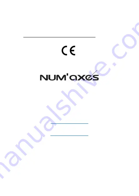 Num'axes NGPIEACC038 User Manual Download Page 13