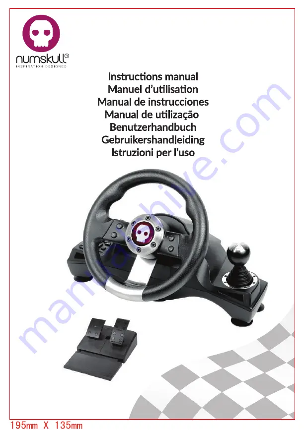 numskull PRO RACING WHEEL & PEDALS Instruction Manual Download Page 1