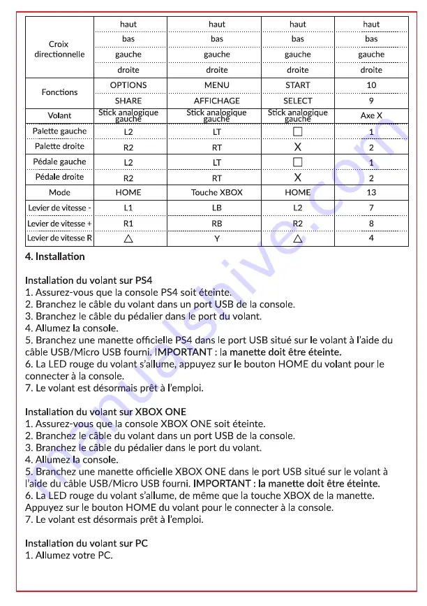 numskull PRO RACING WHEEL & PEDALS Instruction Manual Download Page 10