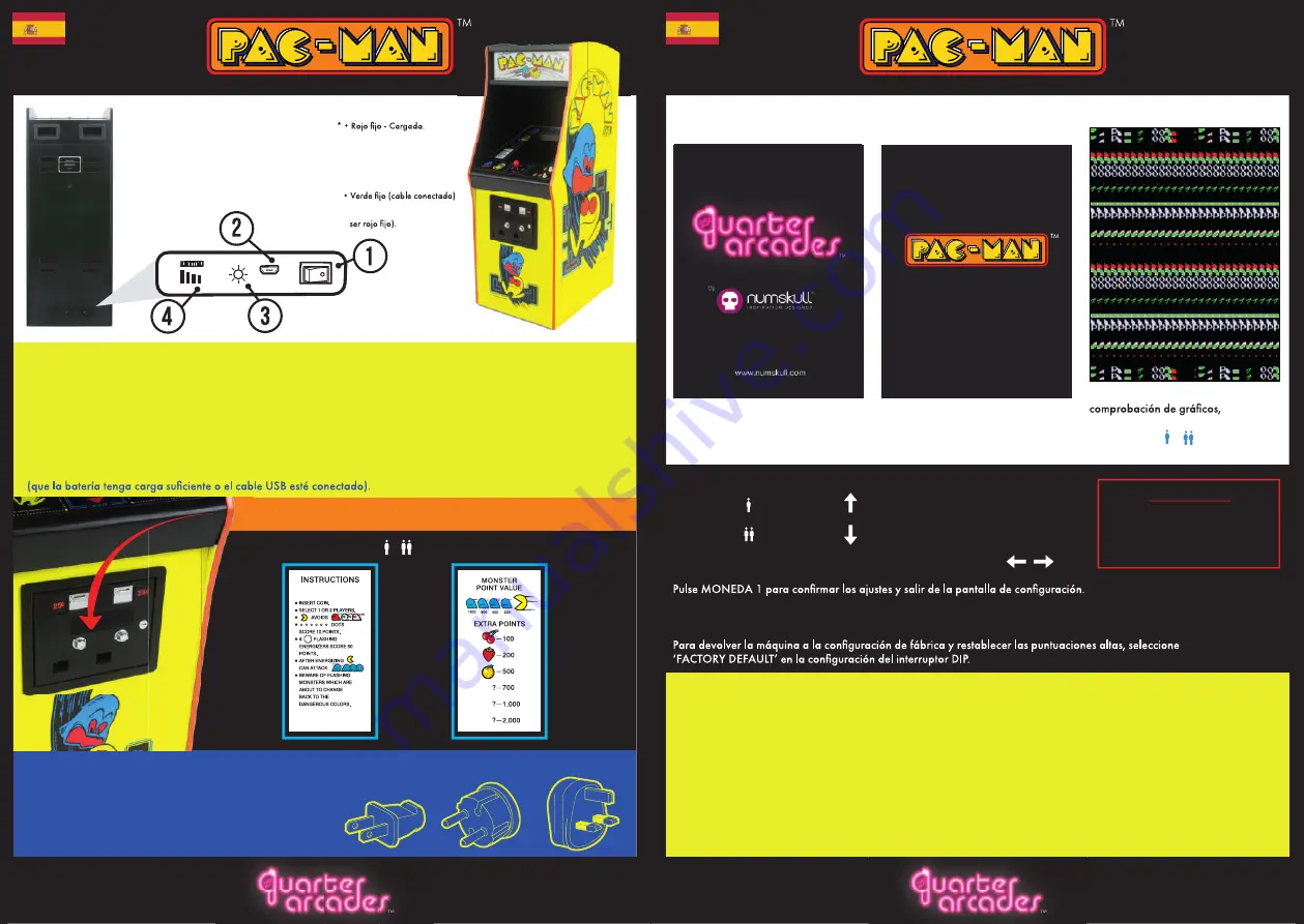 numskull Quarter Arcades PAC-MAN Instruction Manual Download Page 4