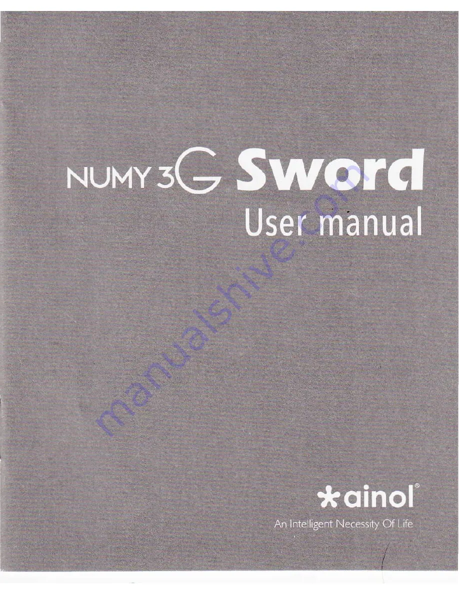 NUMY 3G SWORD User Manual Download Page 1