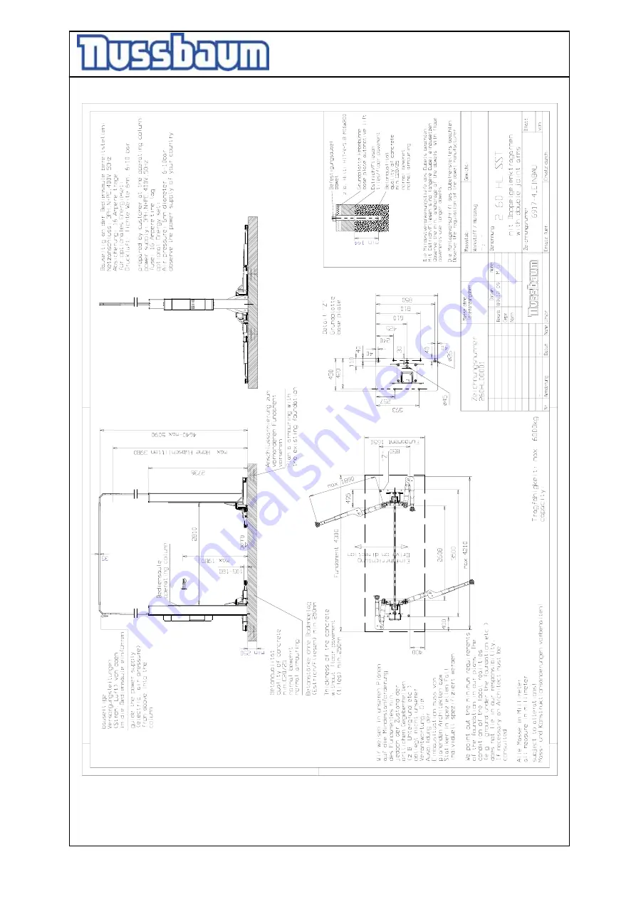 Nussbaum 2.60 HL SST Operating Instruction And Documentation Download Page 11