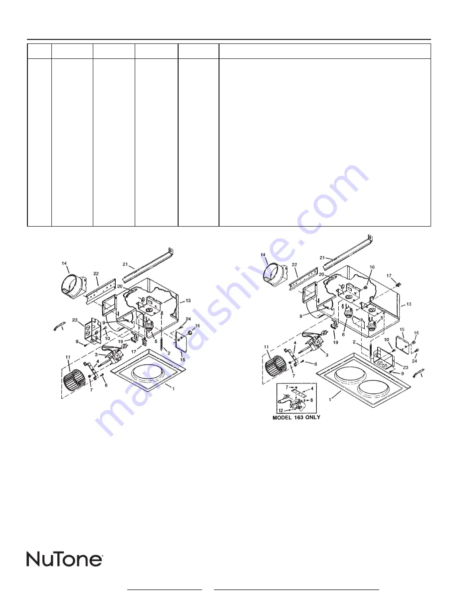 NuTone 9412D Installation Instructions Manual Download Page 8