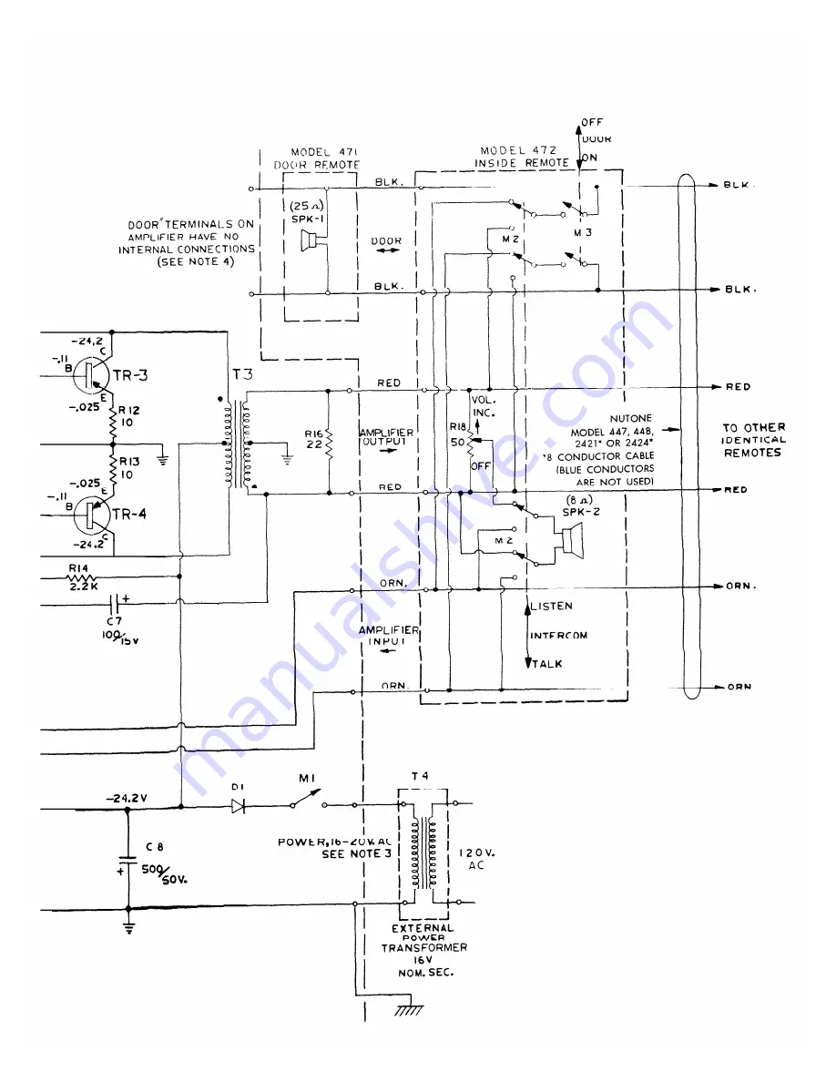 NuTone Commu-Ni-Com 470 Service Manual Download Page 3