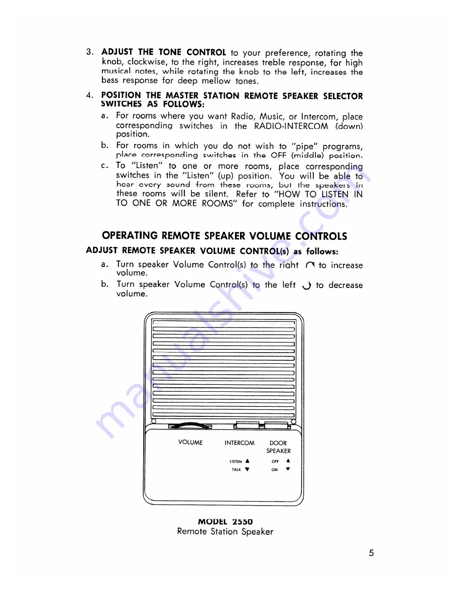 NuTone Communi-Center 2542-B Скачать руководство пользователя страница 5