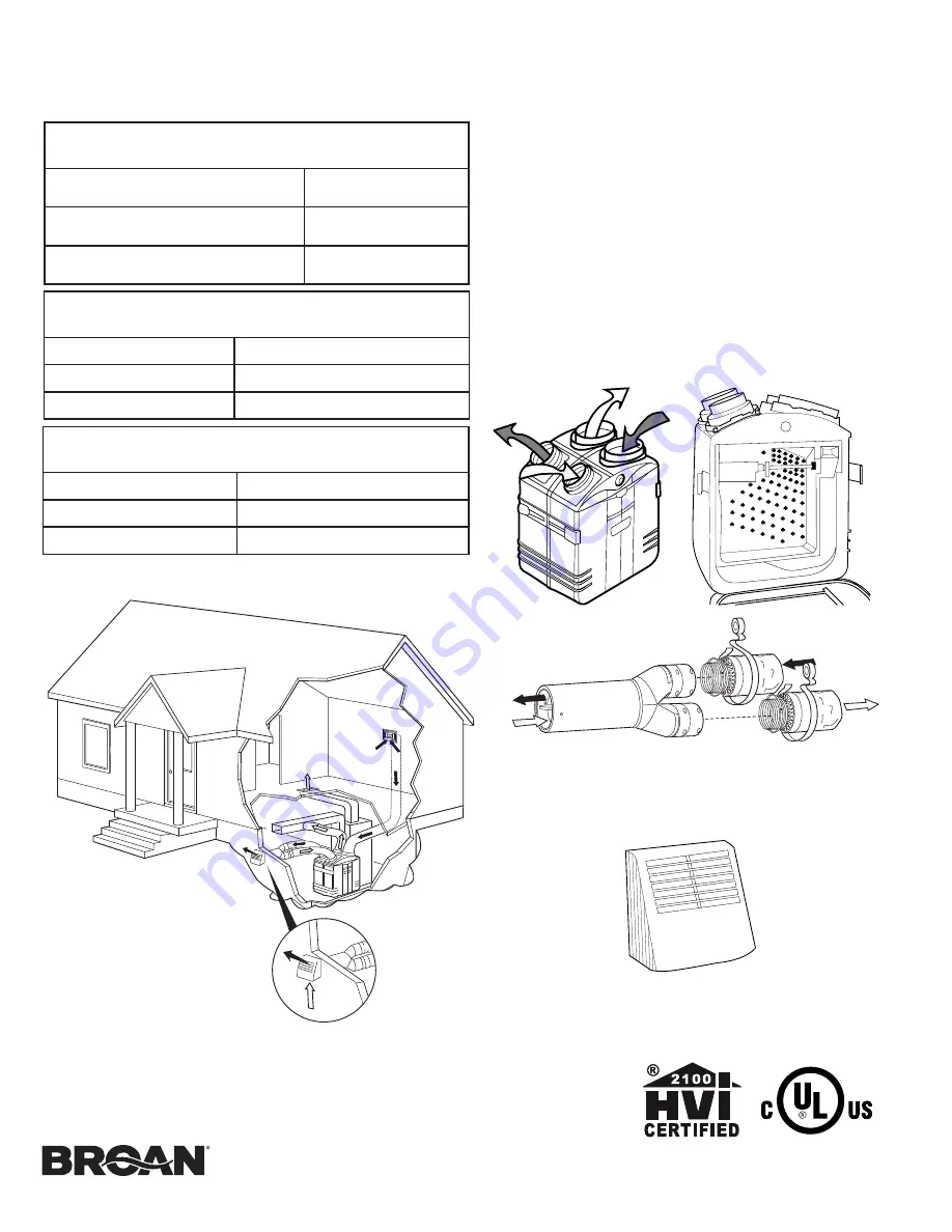 NuTone GSVH1K Specification Sheet Download Page 2