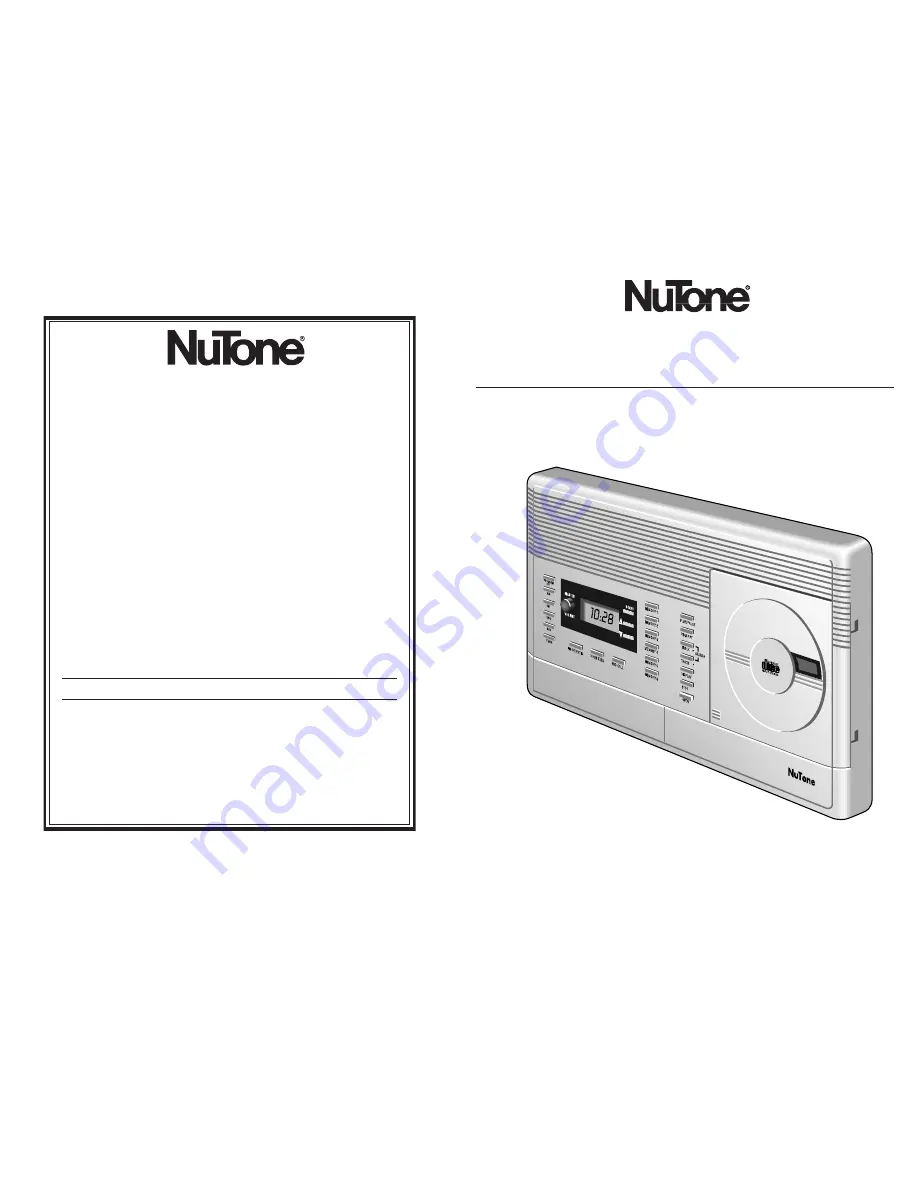 NuTone IMA-4406 Series Operating Instructions Manual Download Page 1