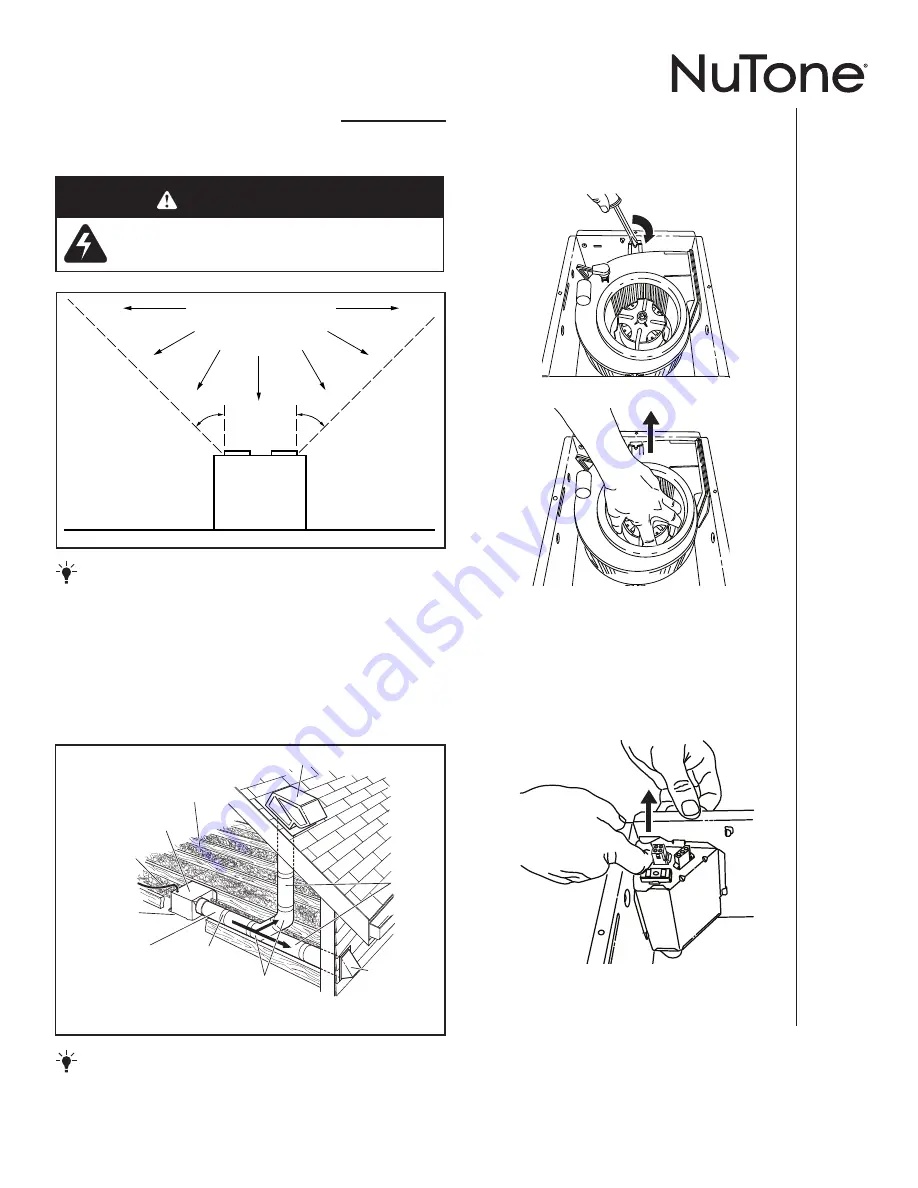 NuTone InVent AERN110SL Installation And Use & Care Instructions Download Page 11