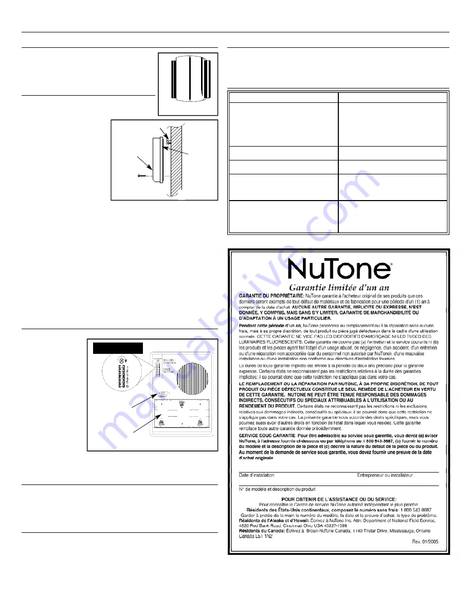 NuTone LA-228WH Скачать руководство пользователя страница 4