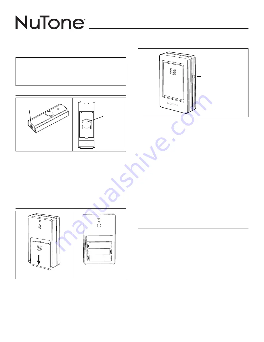 NuTone LA225WH Installation & Operating Instruction Download Page 5