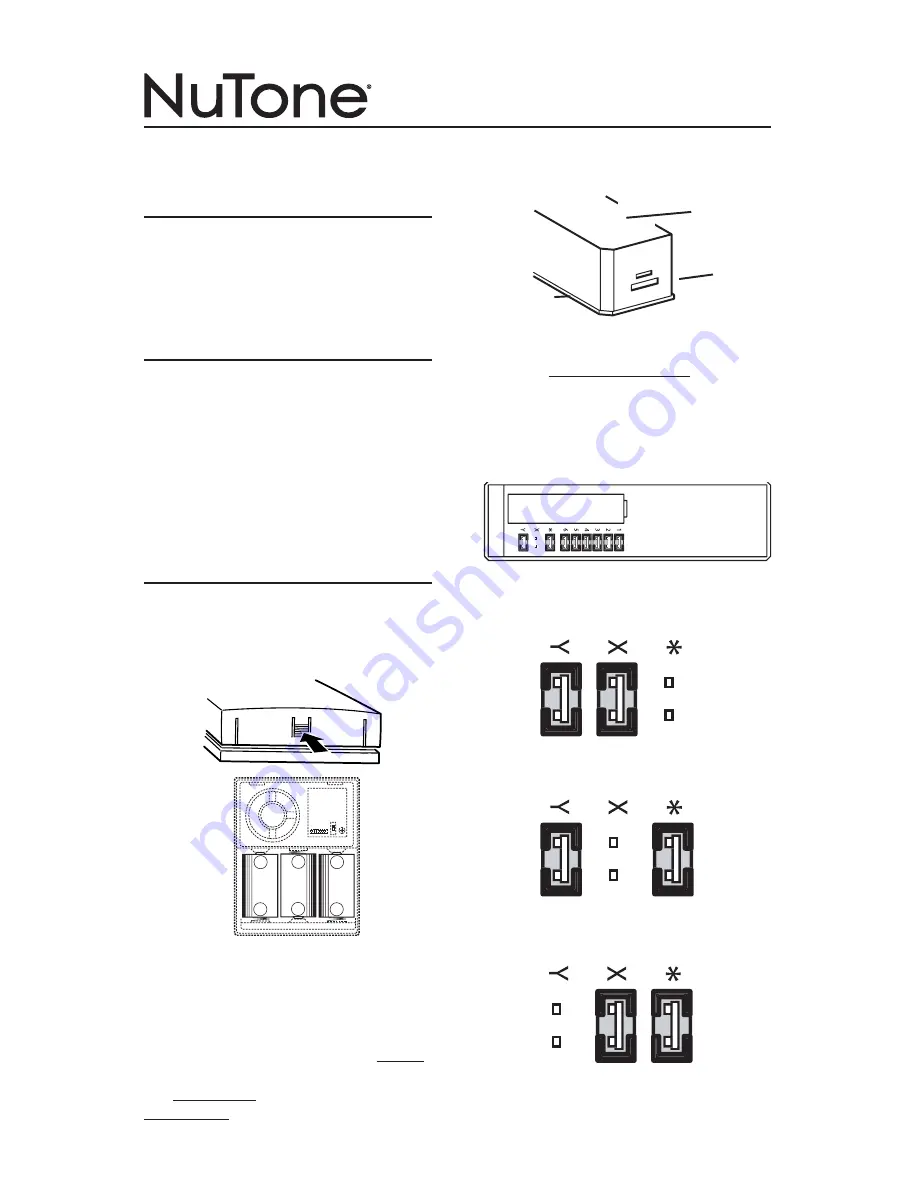 NuTone LA522WH Installation Instructions Manual Download Page 1