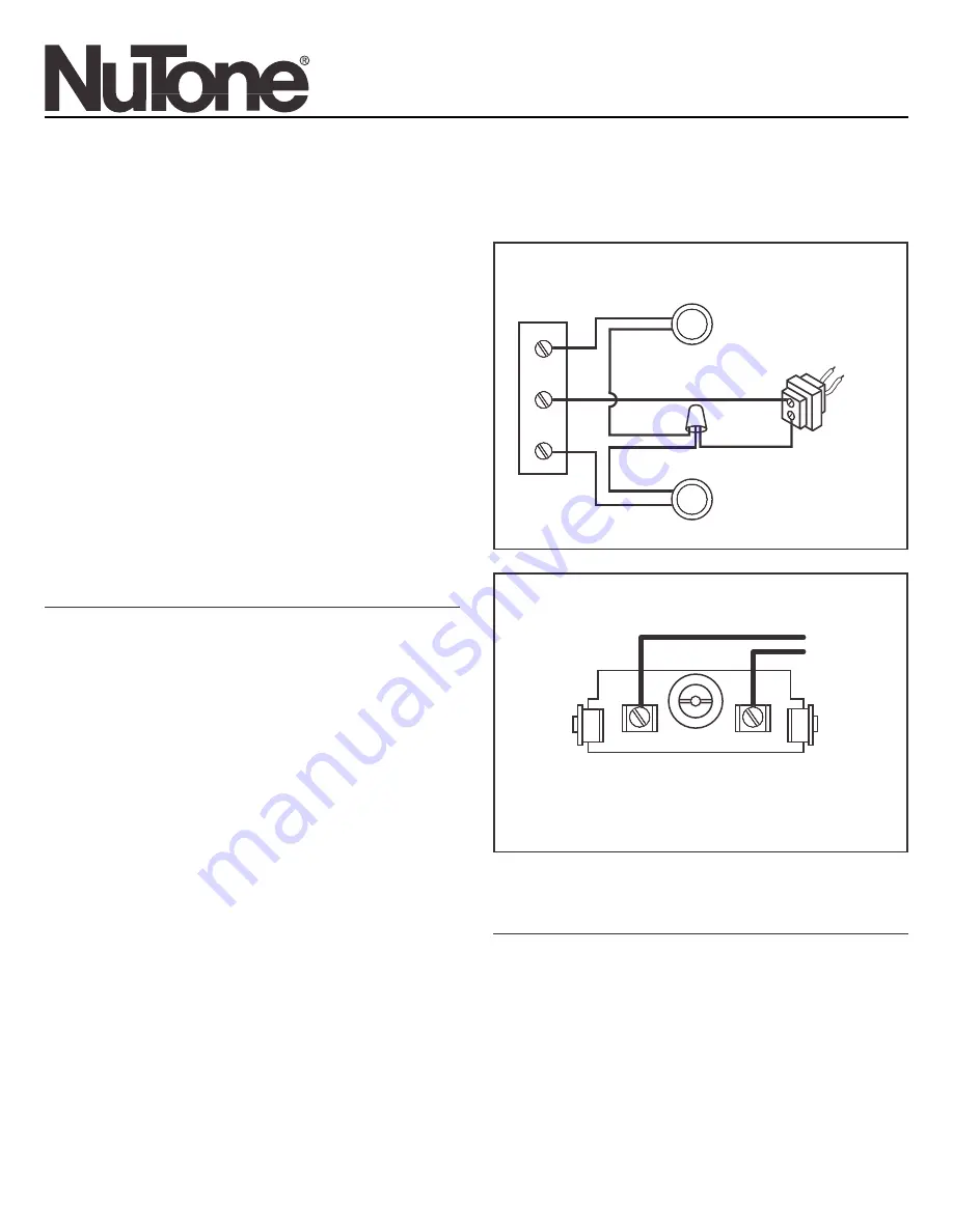 NuTone LB-18 series Installation Instructions Download Page 1