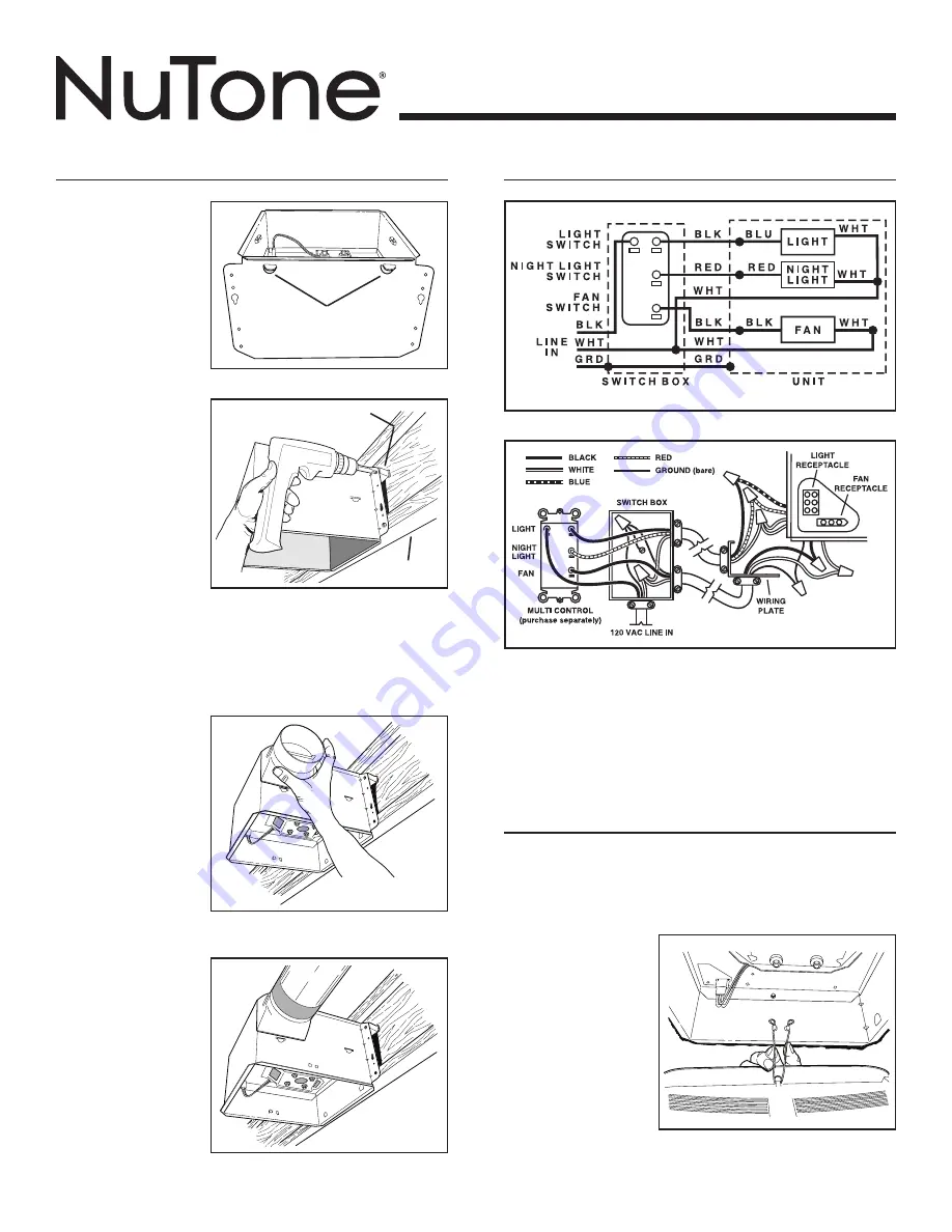 NuTone QTRN Series Instructions Manual Download Page 3