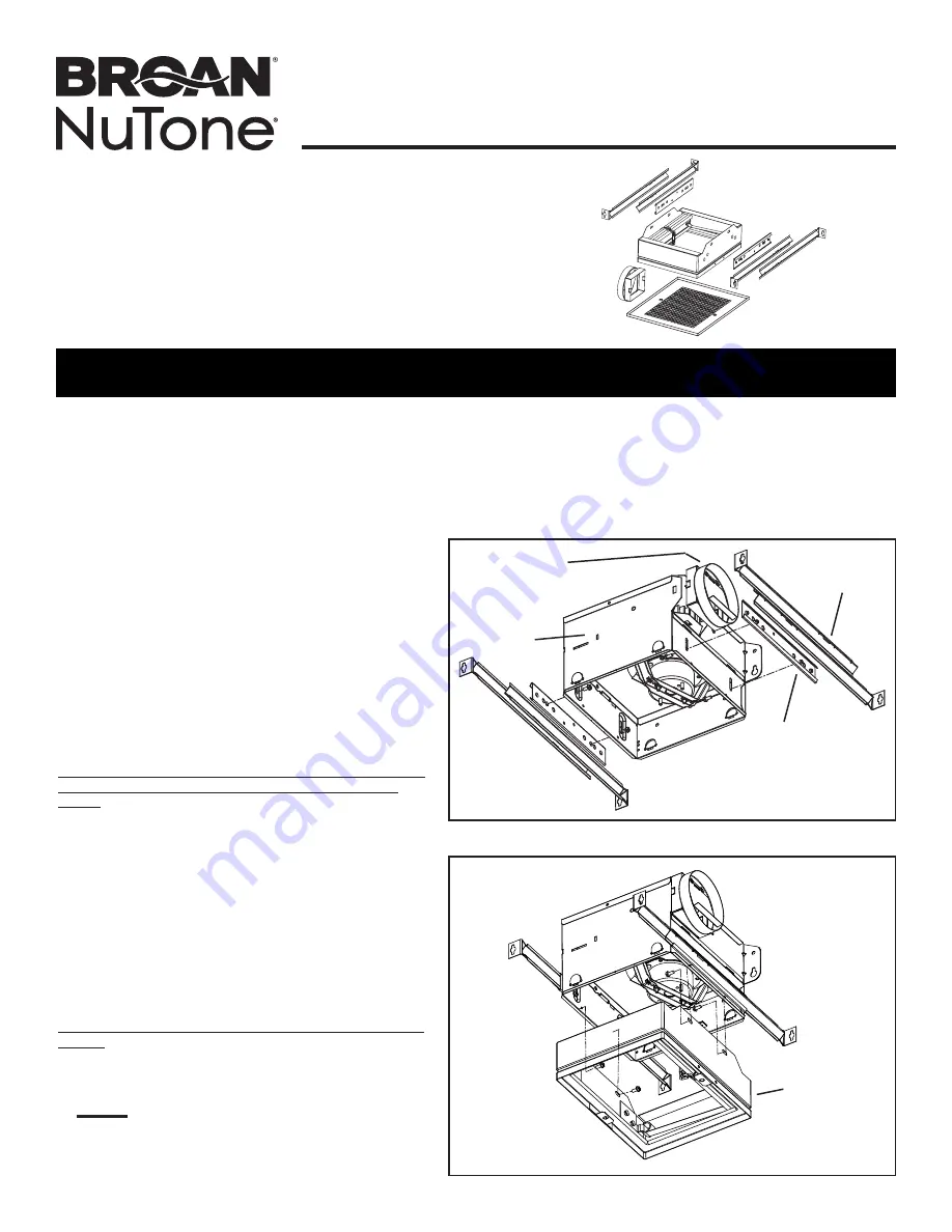 NuTone RDJ1 Instructions Manual Download Page 9