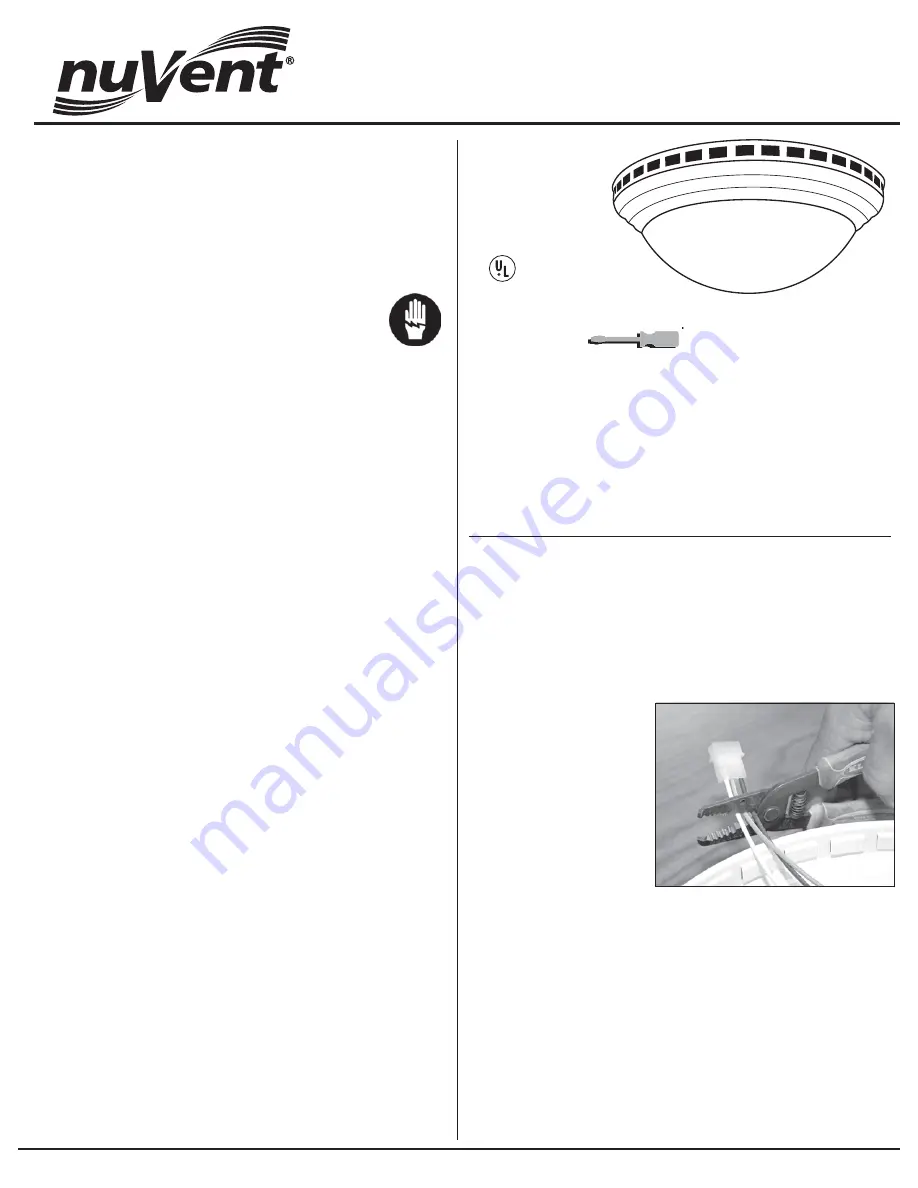 nuVent NXMD1AB Installation Instructions Download Page 1