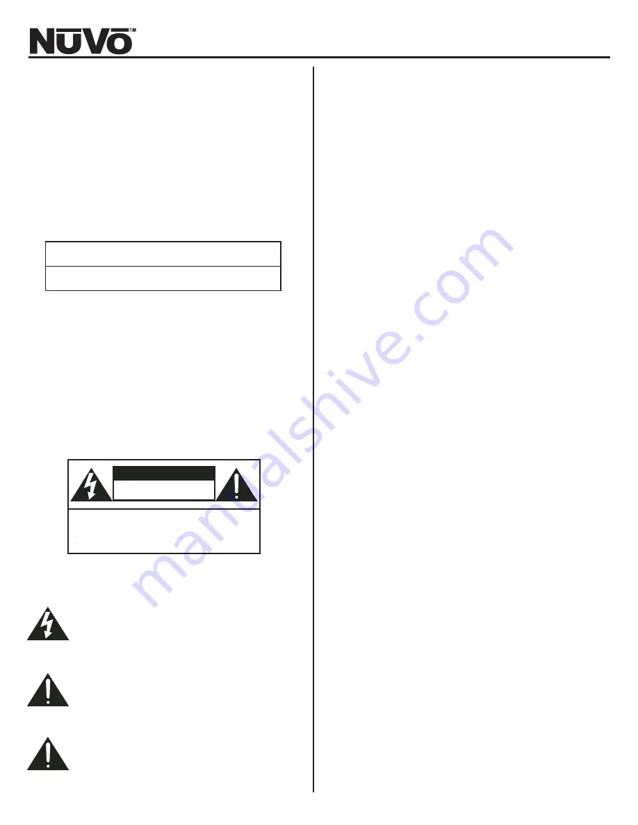 Nuvo Concerto NV-I8DMS User Manual Download Page 2