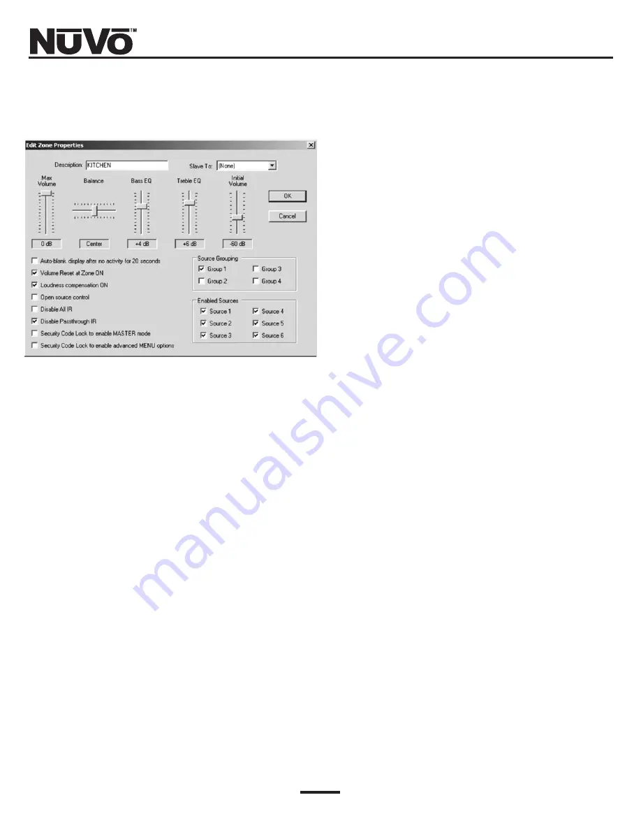 Nuvo Concerto NV-I8DMS User Manual Download Page 20