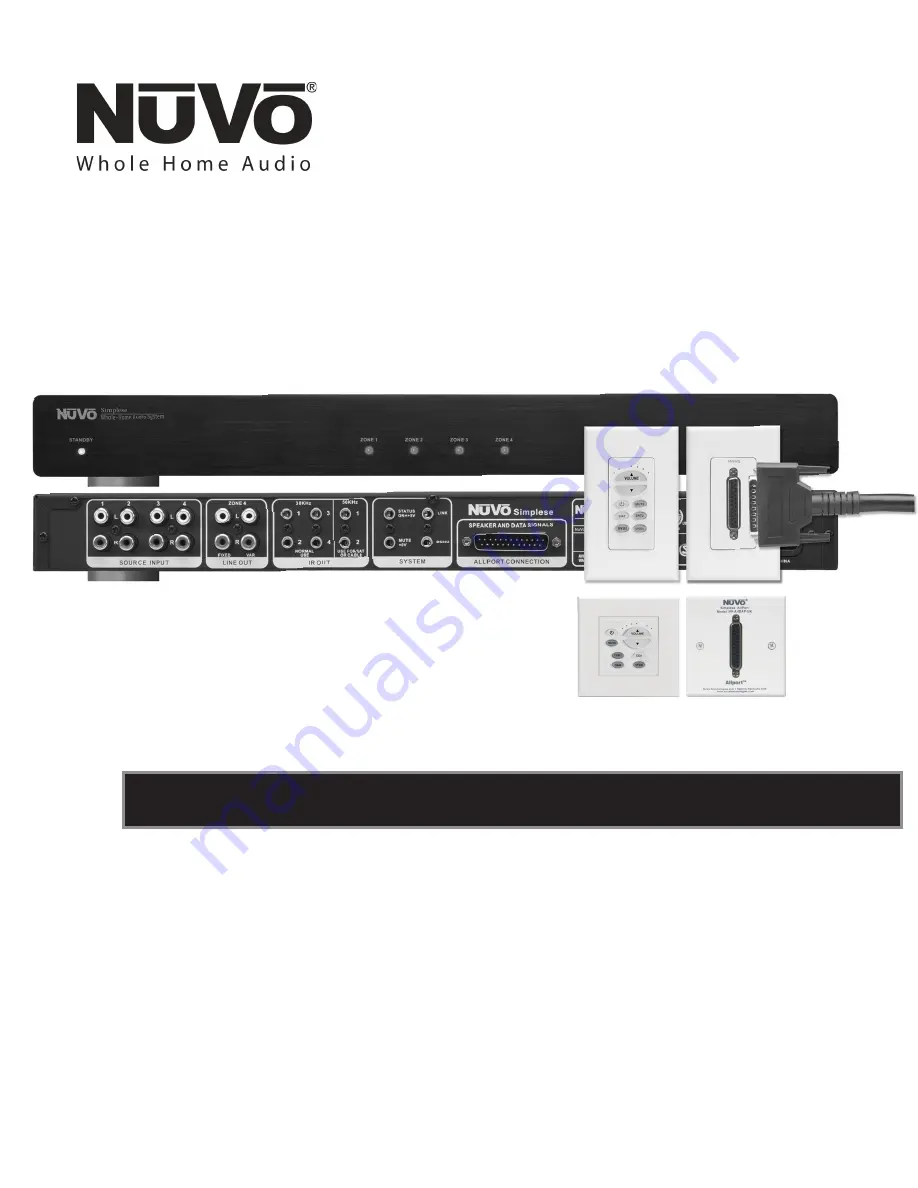 Nuvo NV-A4S-DC Installation Manual Download Page 1