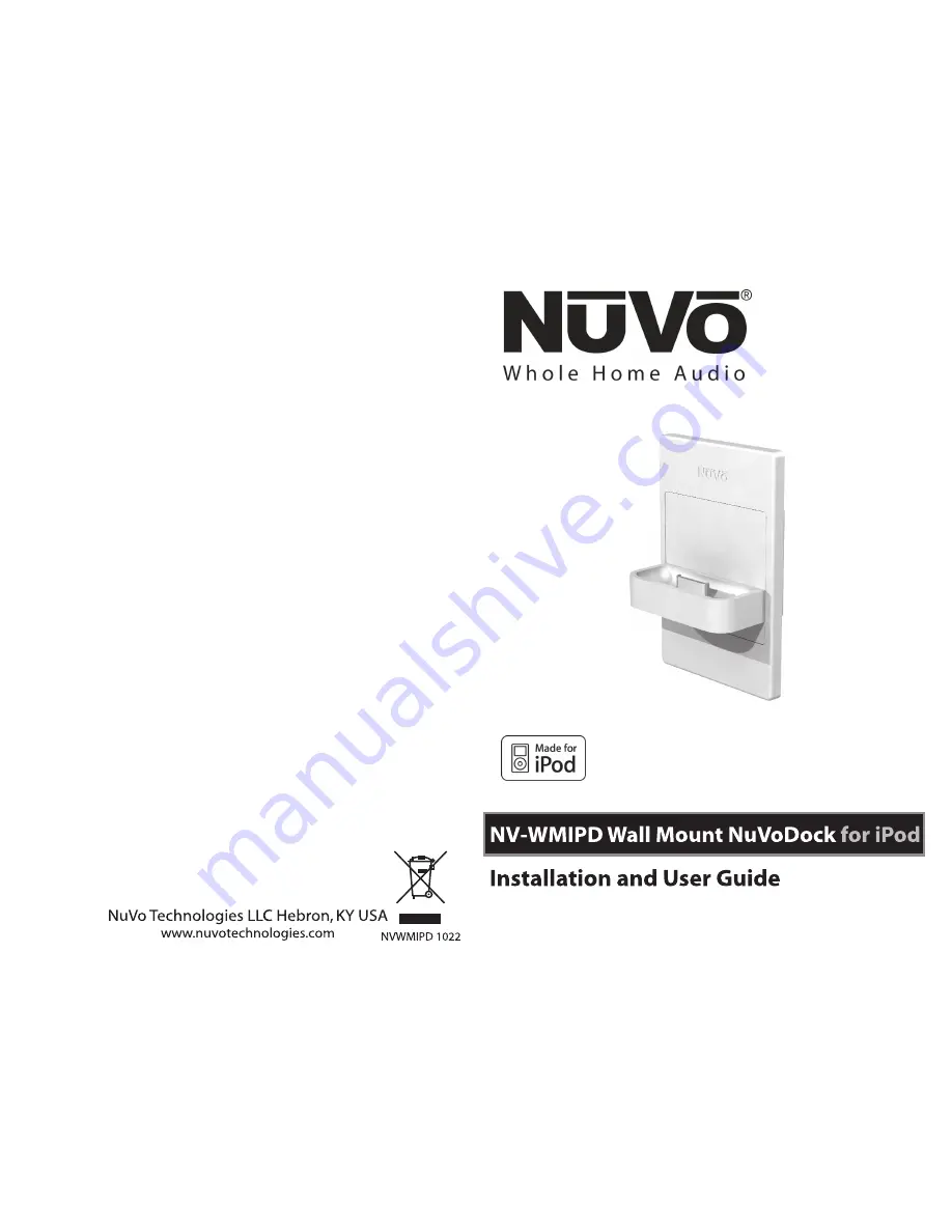 Nuvo NV-WMIPD Installation And User Manual Download Page 1