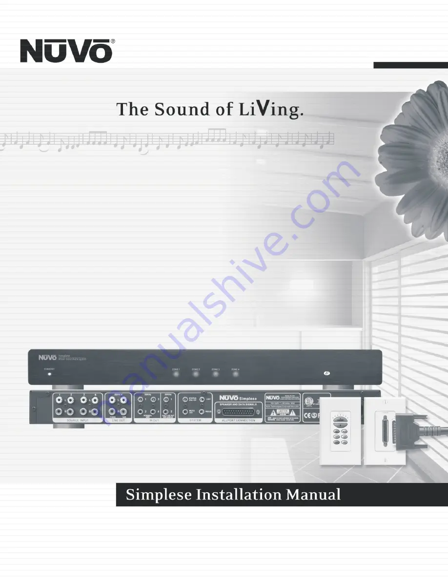 Nuvo Simplese NV-A4DS-DC Installation Manual Download Page 1