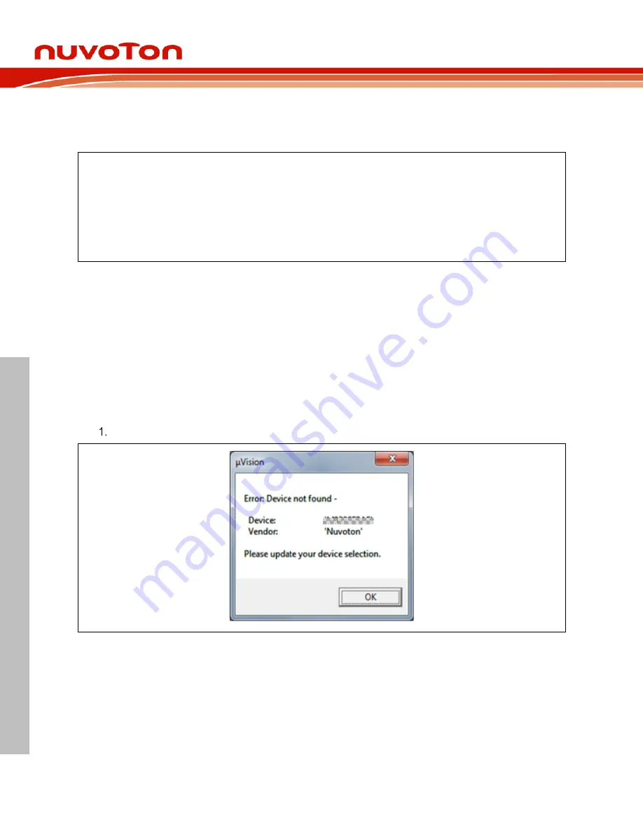 Nuvoton NuMaker-HMI-M467 User Manual Download Page 42