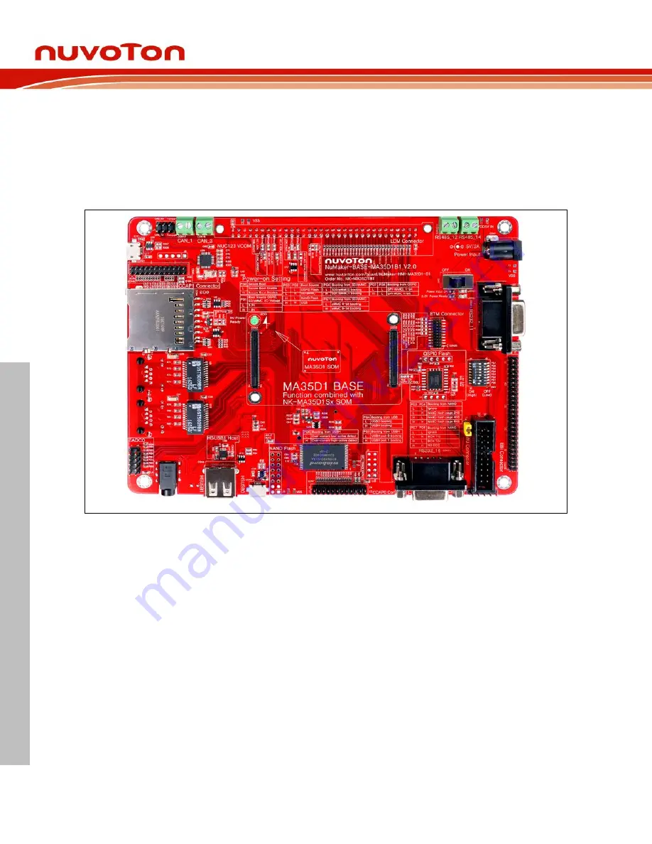 Nuvoton NuMicro NuMaker-HMI-MA35D1-S1 Скачать руководство пользователя страница 12