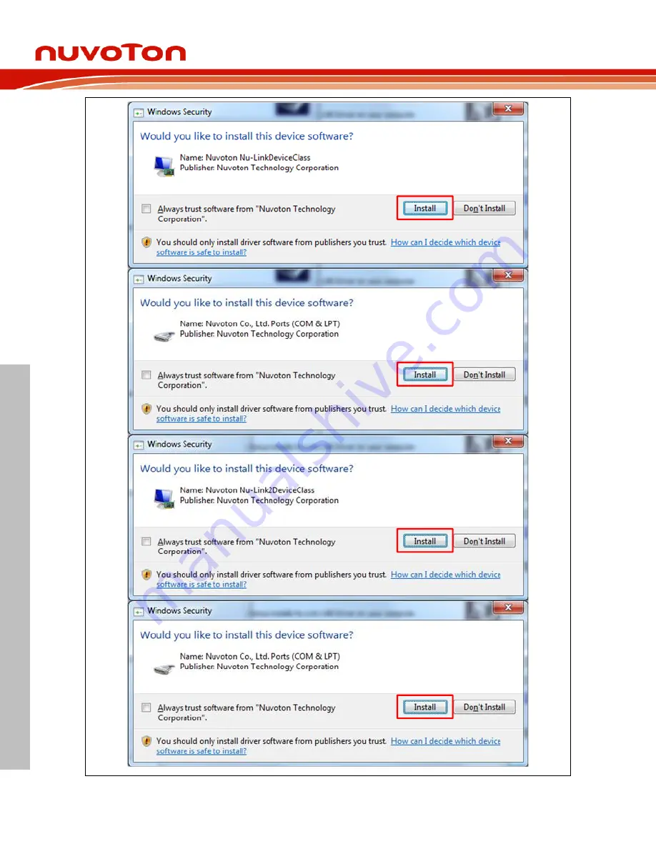 Nuvoton NuMicro NuMaker-M463KG User Manual Download Page 32