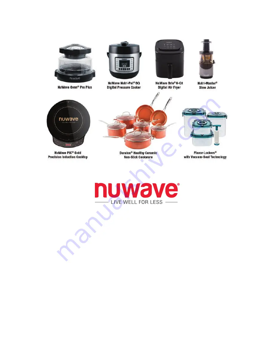 NuWave BruHub 45011 Owner'S Manual Download Page 44