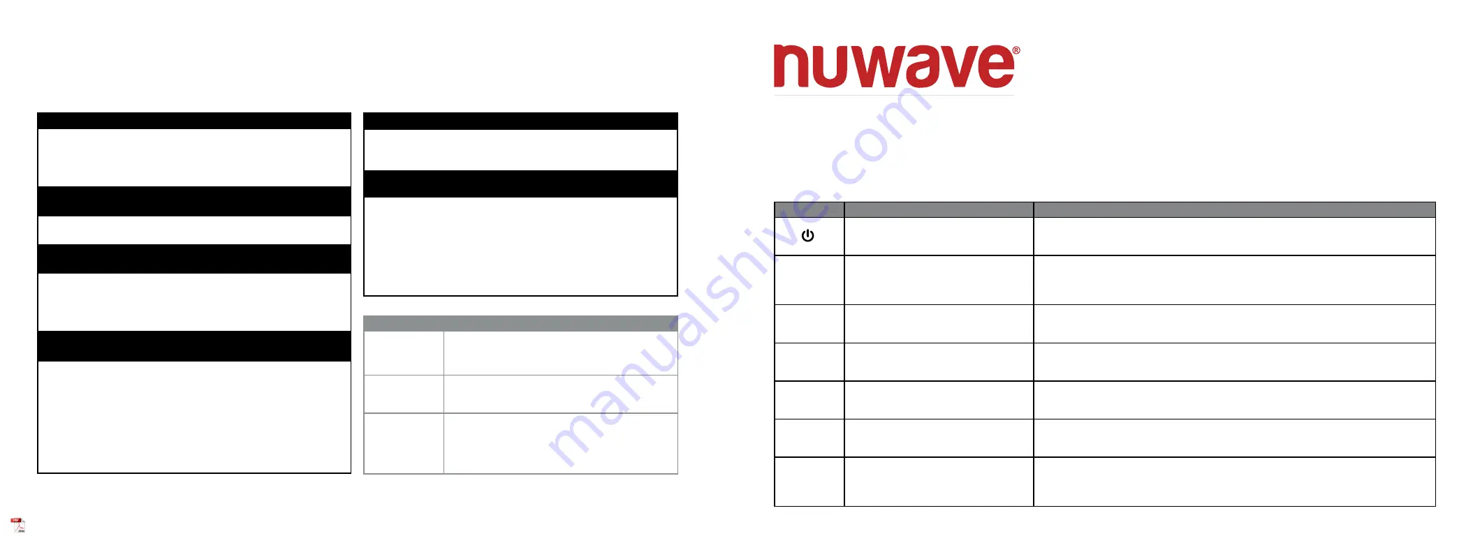 NuWave INFINITY 28202 Скачать руководство пользователя страница 1