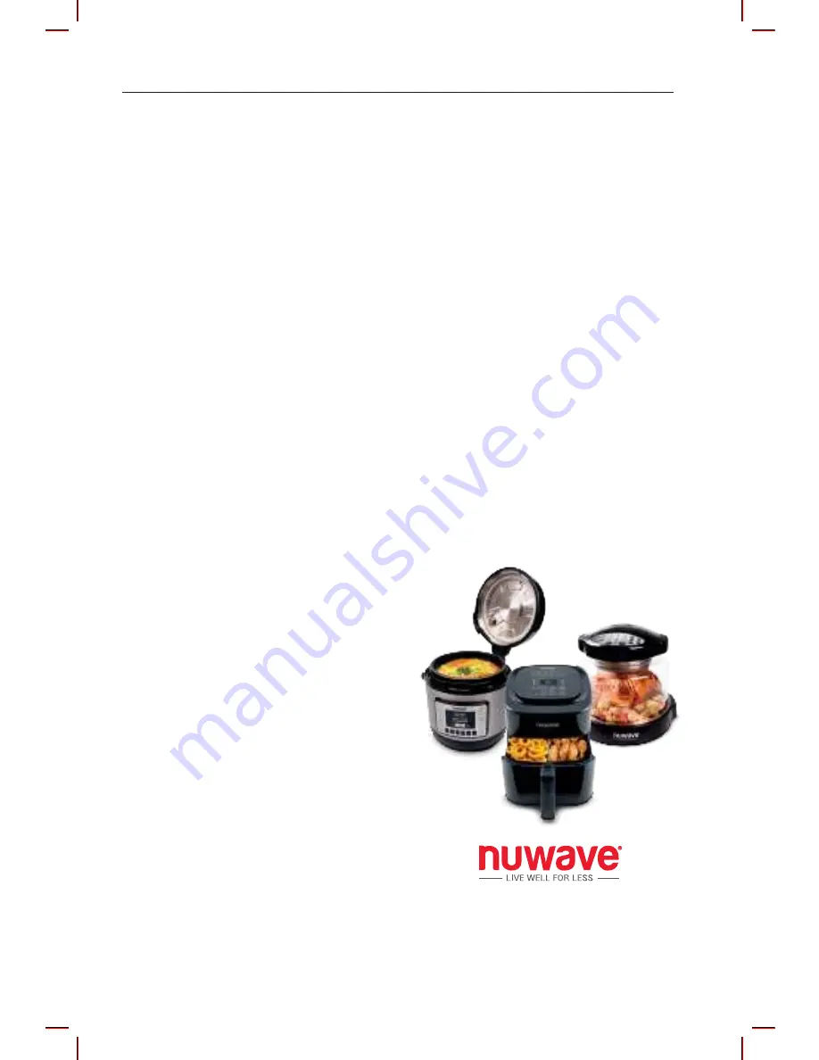 NuWave Moxie Vacuum Owner'S Manual & Complete Recipe Book Download Page 8