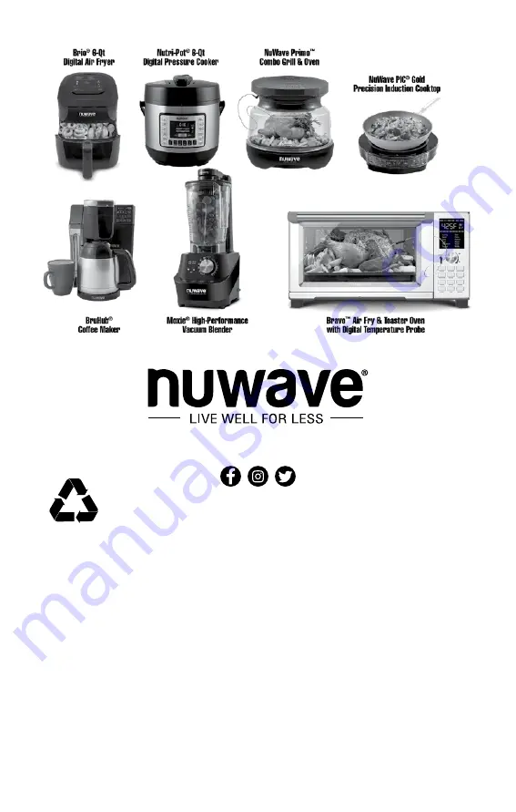 NuWave NuWave Medley XL Owner'S Manual Download Page 19