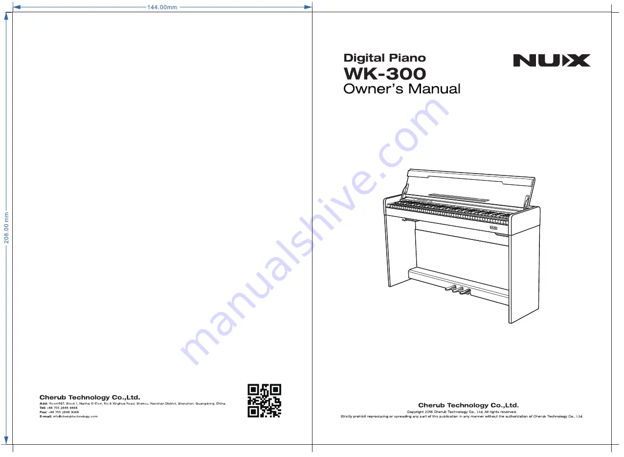 nux WK-300 Скачать руководство пользователя страница 1