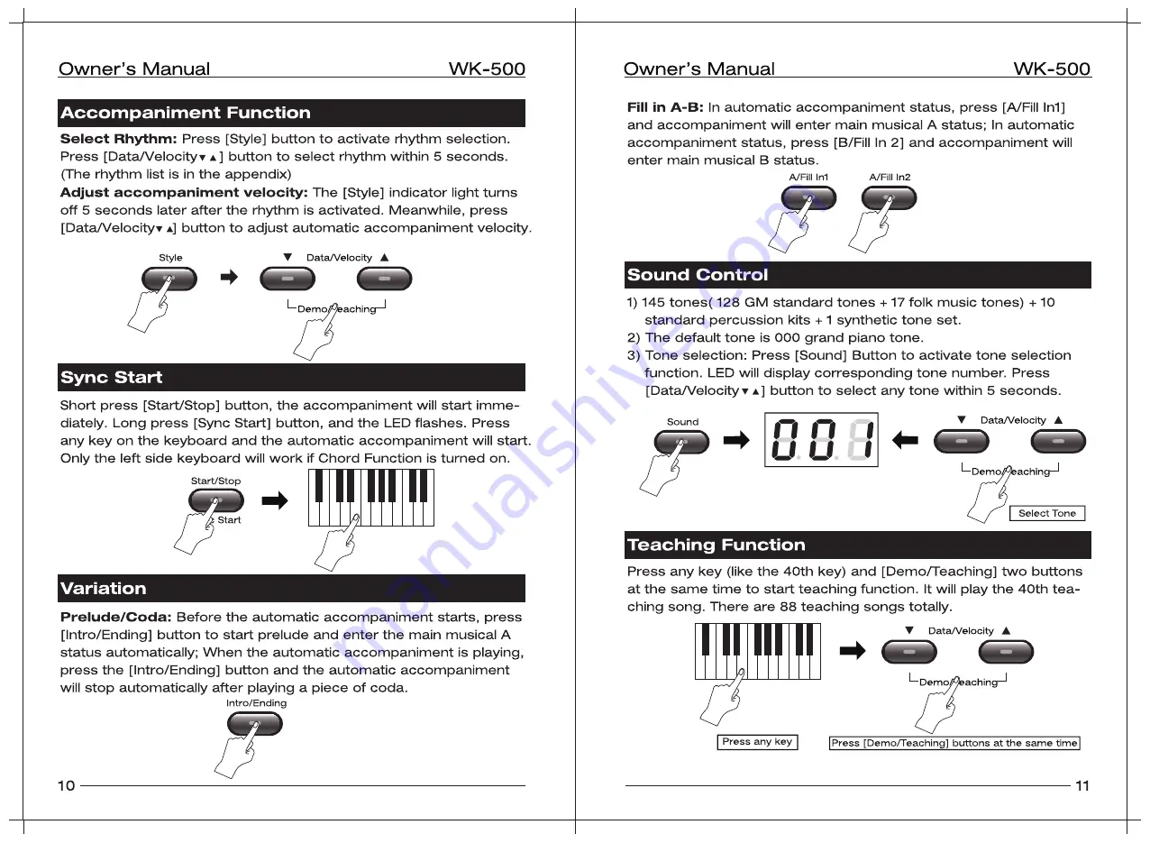 nux WK-500 Owner'S Manual Download Page 7