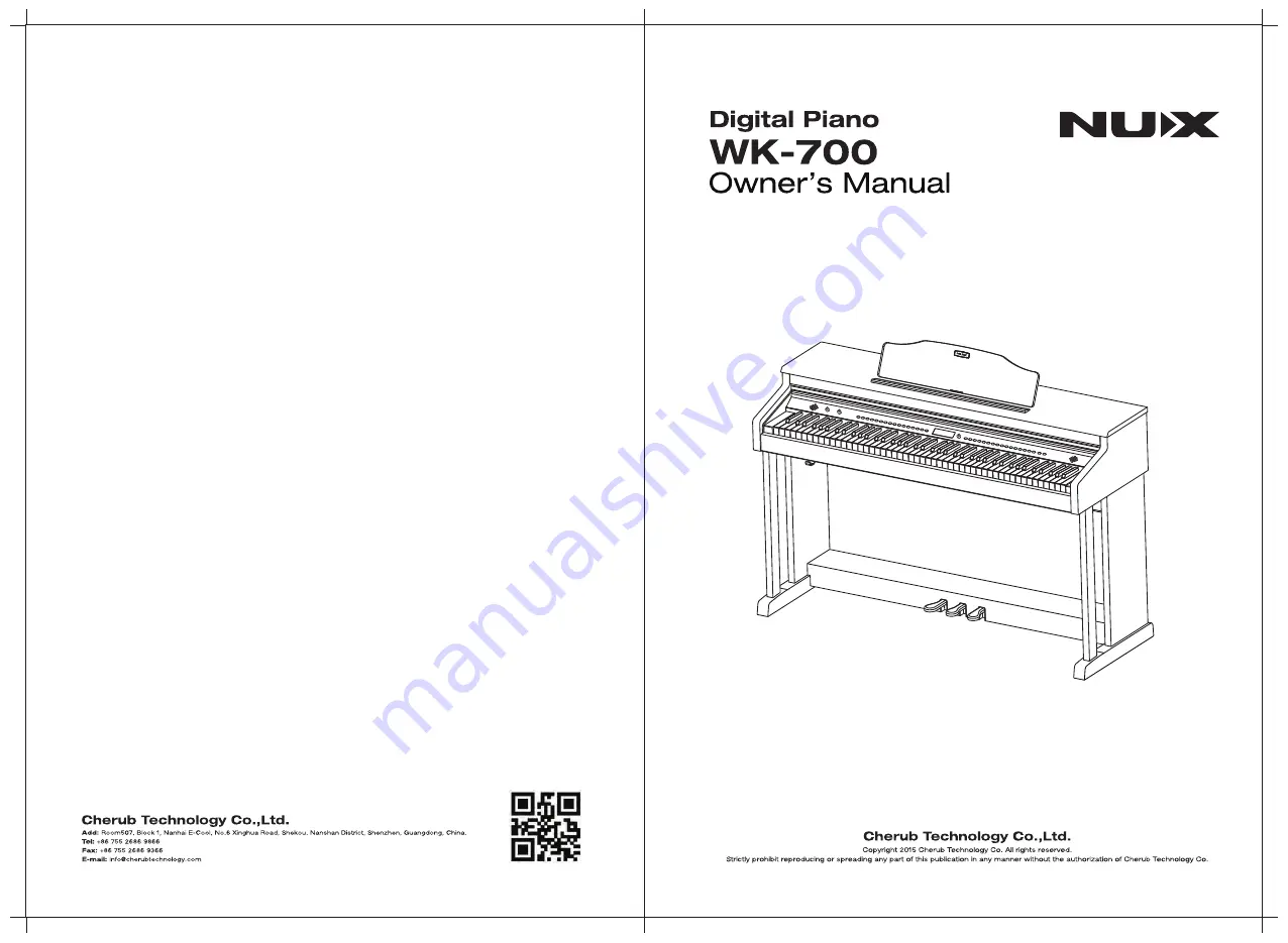 nux WK-700 Owner'S Manual Download Page 1