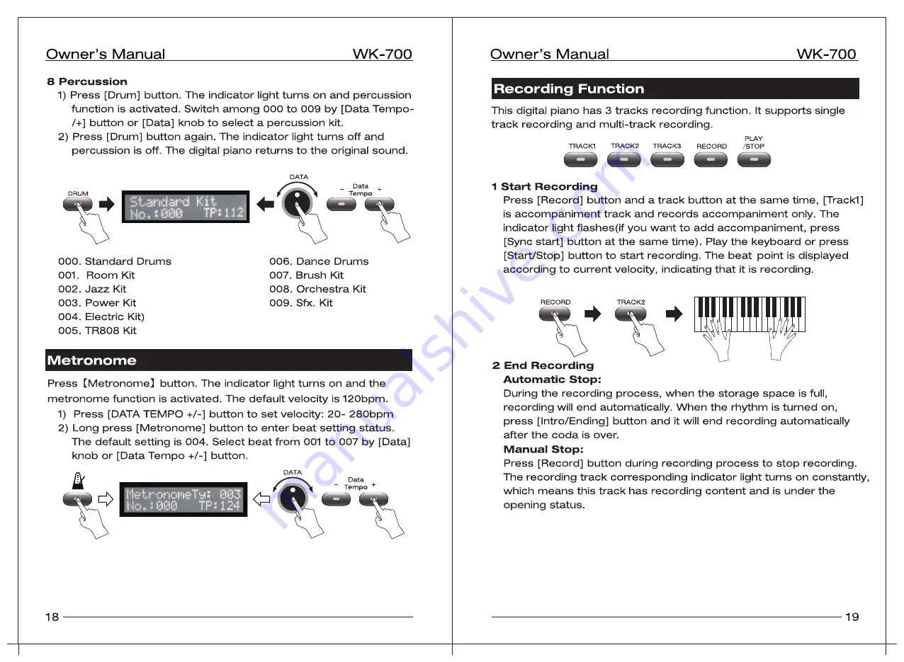 nux WK-700 Owner'S Manual Download Page 11