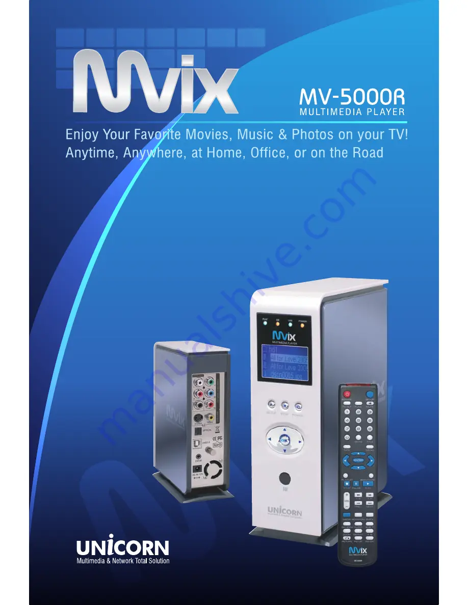 Nvix Unicorn MV-5000R User Manual Download Page 1