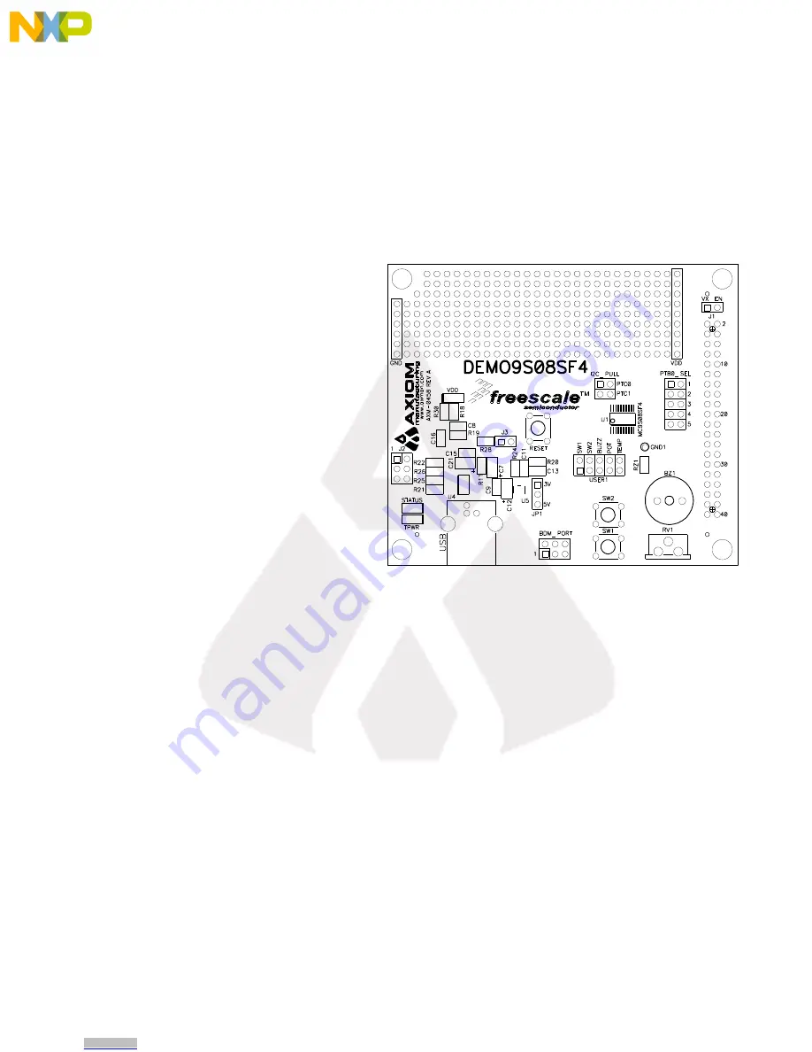 NXP Semiconductors Axiom DEMO9S08SF4 Скачать руководство пользователя страница 5