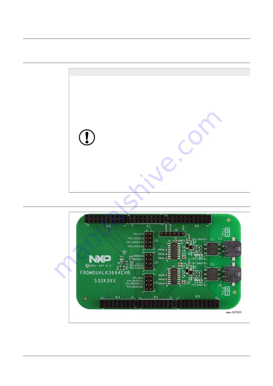 NXP Semiconductors FRDMDUALK3664EVB User Manual Download Page 3