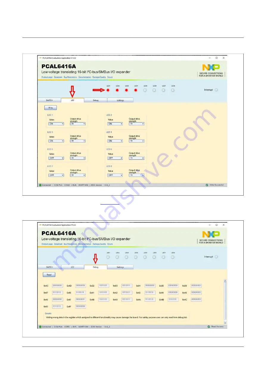 NXP Semiconductors PCAL6408A-ARD Скачать руководство пользователя страница 21