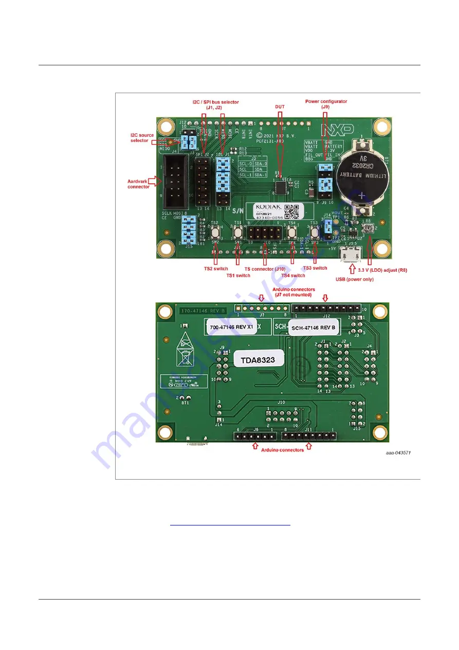 NXP Semiconductors PCF2131-ARD Скачать руководство пользователя страница 6