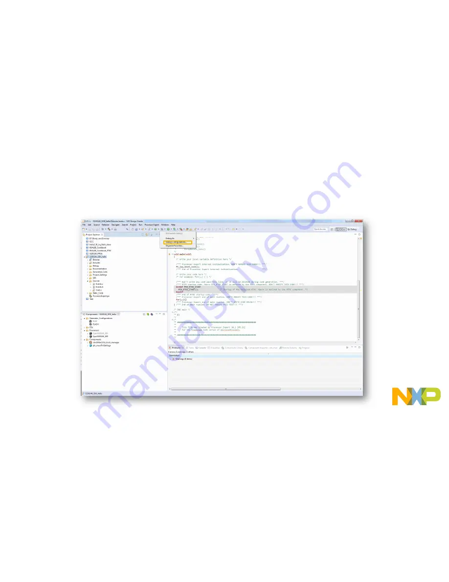 NXP Semiconductors S32K142 Quick Start Manual Download Page 40