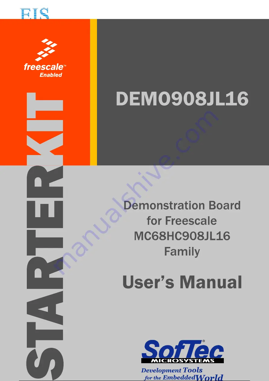 NXP Semiconductors SofTec Microsystems DEMO908JL16 Скачать руководство пользователя страница 2