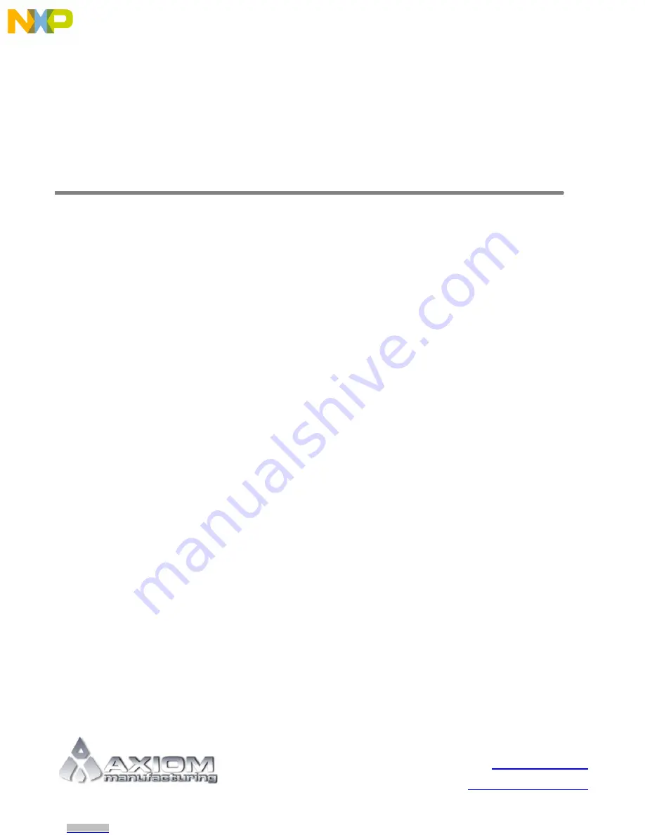 NXP Semiconductors TWR-S12G128-KIT User Manual Download Page 1