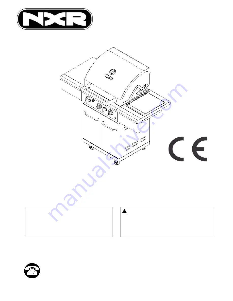 NXR 780-0862SB Care & Assembly Instructions Download Page 1