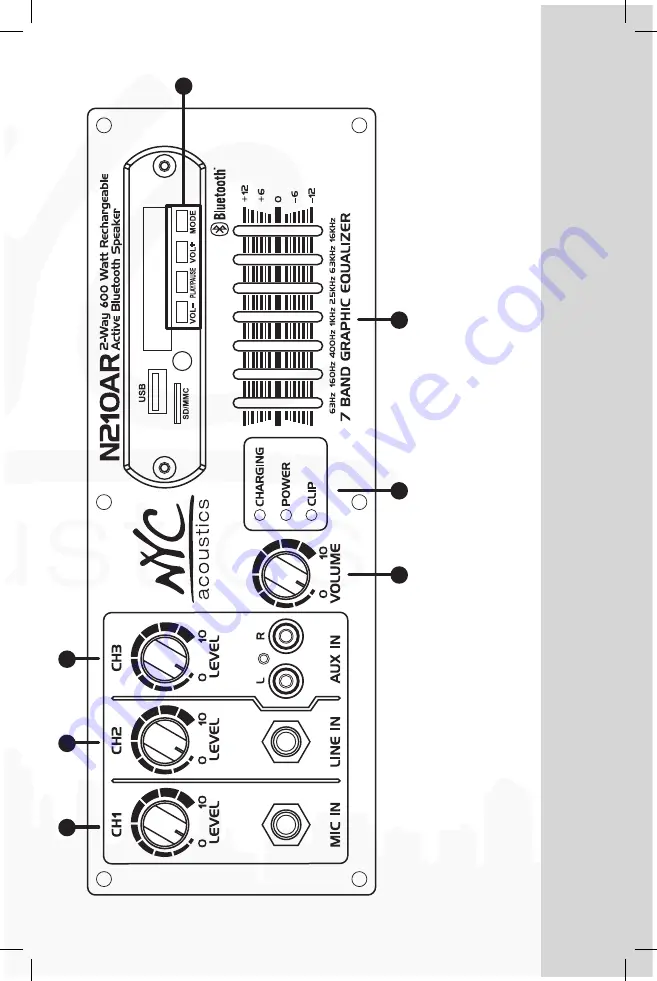 NYC ACOUSTICS N210AR Скачать руководство пользователя страница 7