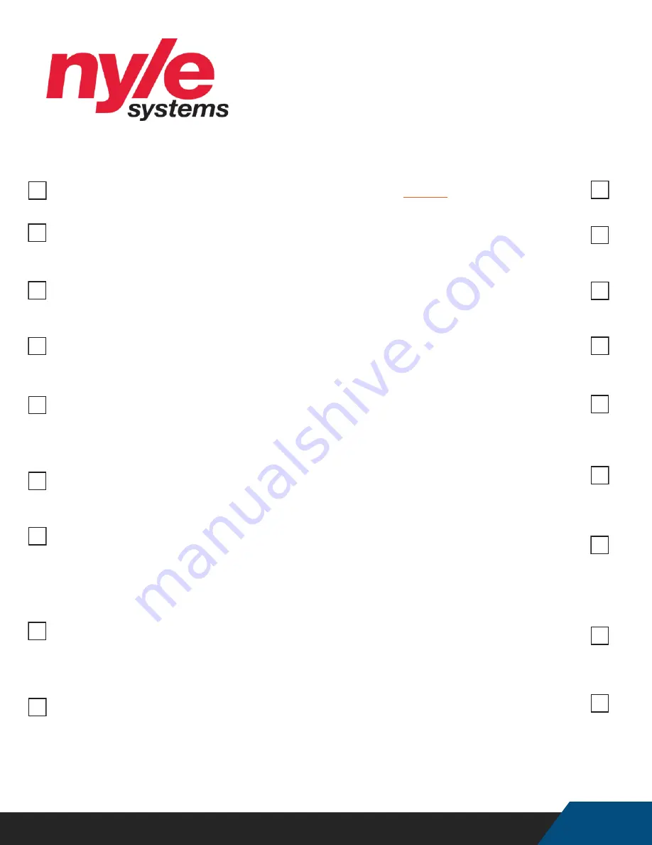 Nyle C125W Installation, Operation, Service, Maintenance, Limited Warranty Download Page 25