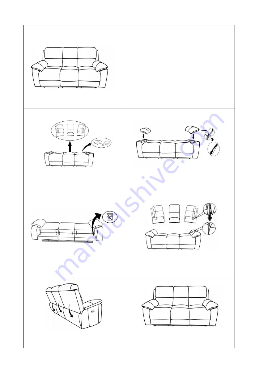 Oak furnitureland GOODWOOD FABRIC Assembly Instructions Manual Download Page 17